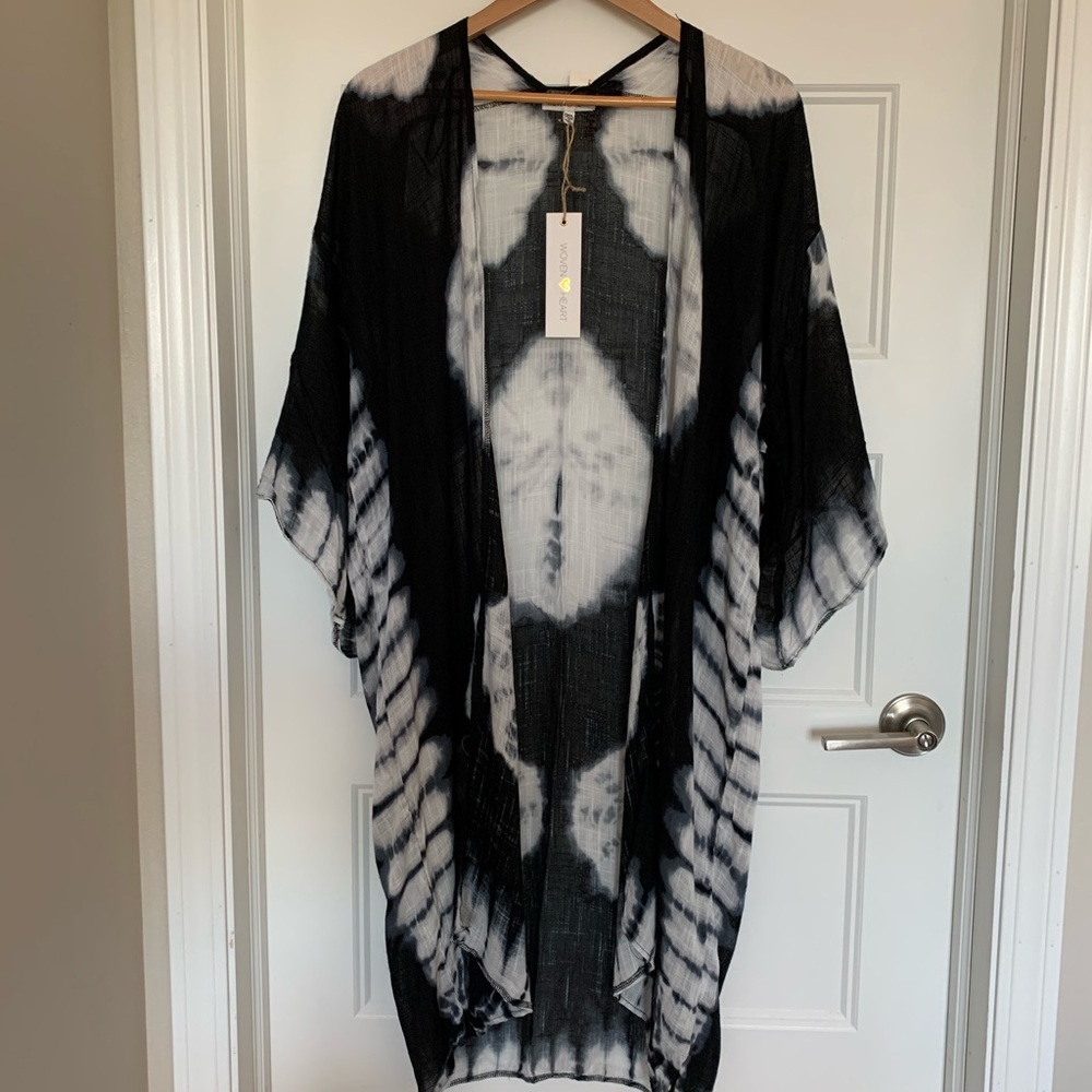 Woven Heart Kimono/duster